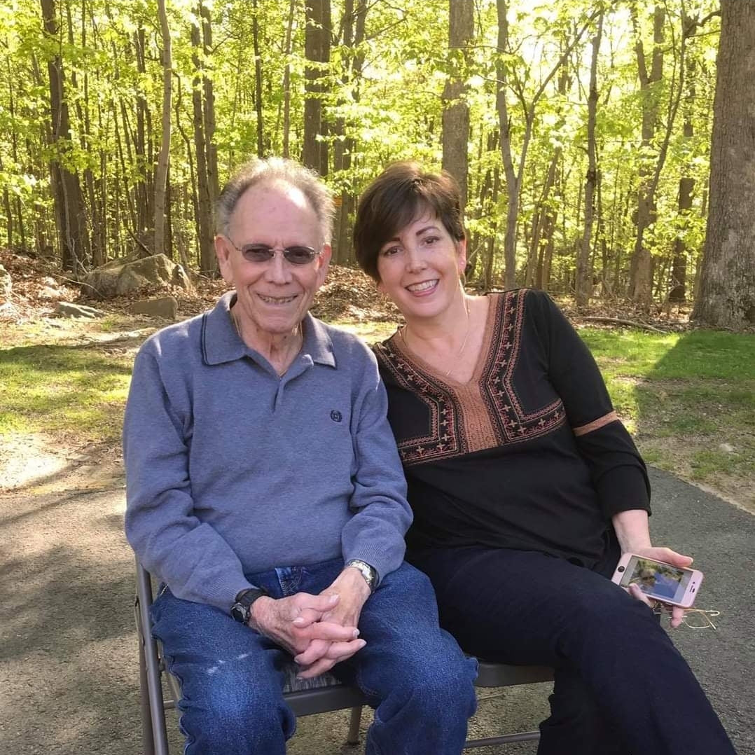 Kristie Poulton and her father